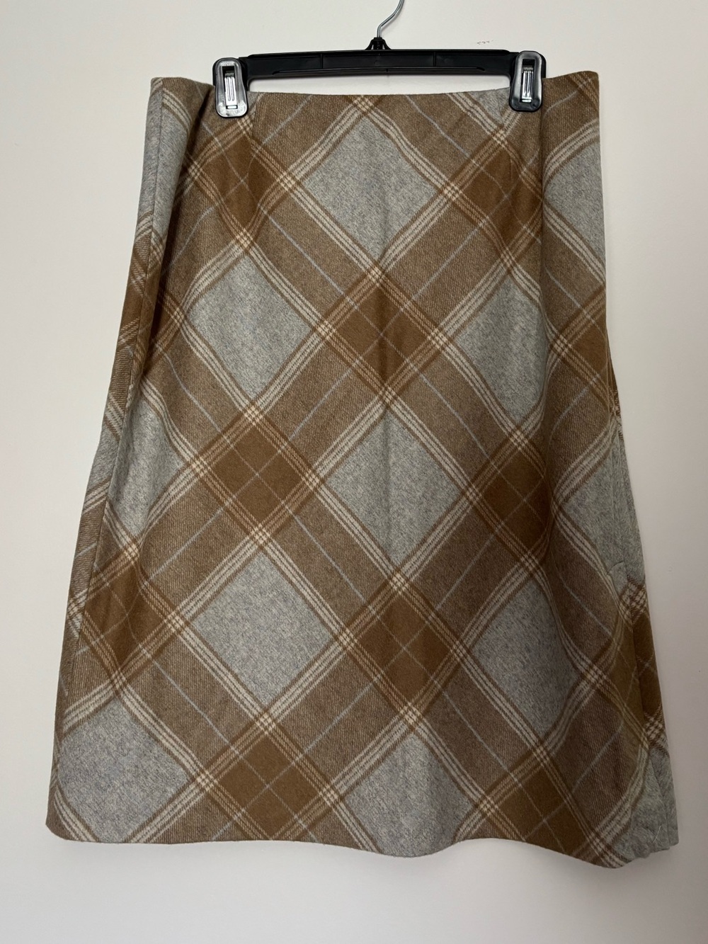 Ann Taylor Plaid Wool Skirt